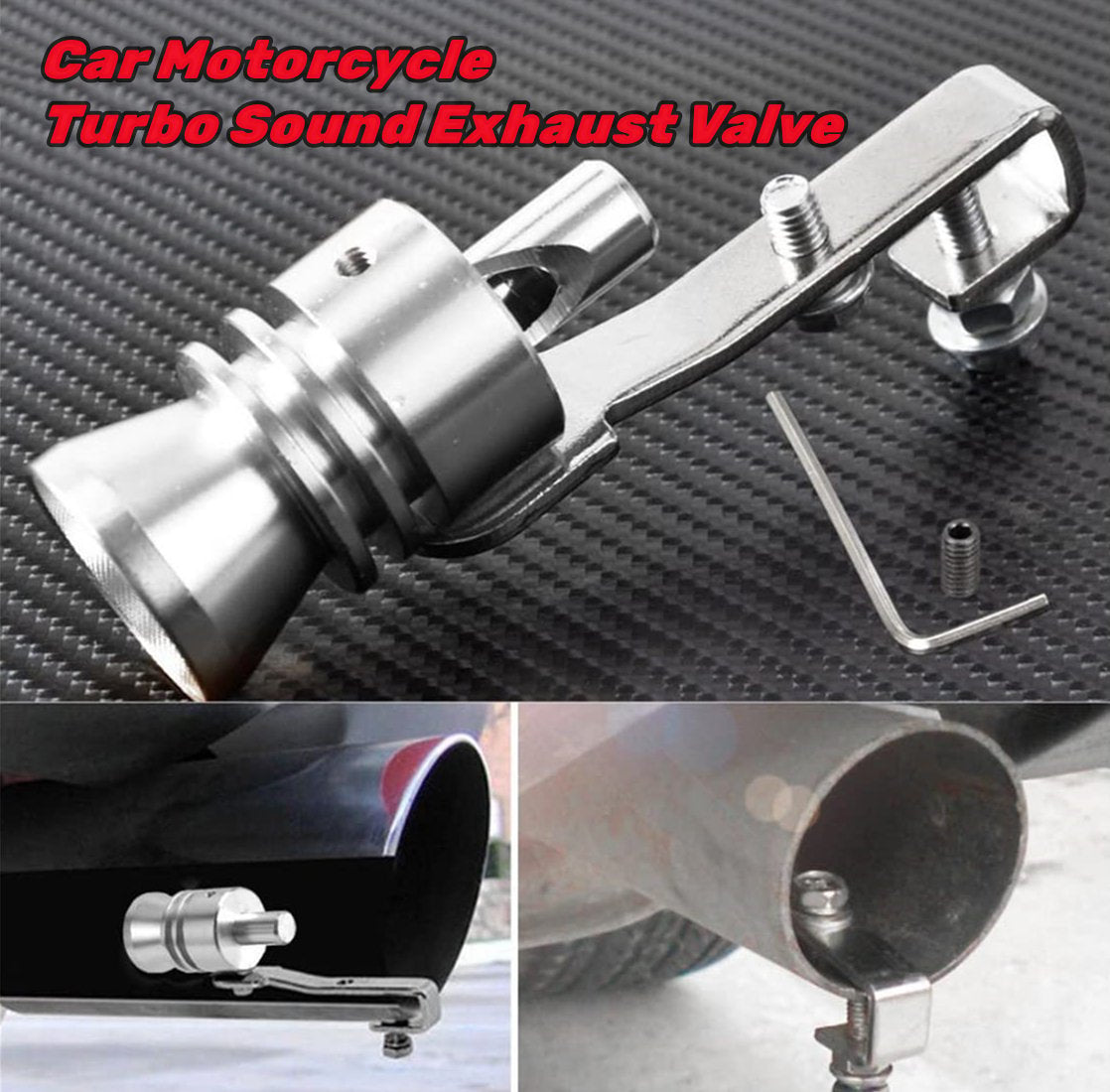 2024🔥Last Day Promotion  - 49% off)Universal Turbine Sound Exhaust Valve Accessories