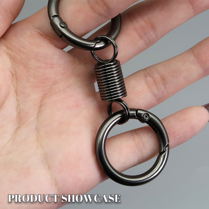 2024Last Day Promotion  - 49% off)Nordic Retro Spring Double Ring Keychain